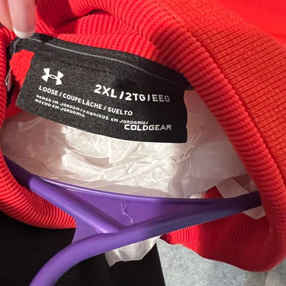 Mens XXL UNDER ARMOUR 1/4 zip sweatshirt NEW COLD-GEAR. - Picture 3 of 3